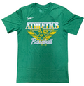 Nike Oakland Athletics Cooperstown Collection Rewind T-Shirt - Green product image 1, provided for visual reference and