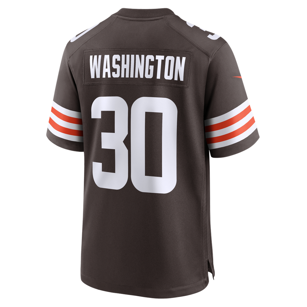Cleveland Browns Zion Washington Nike Brown Game Jersey product image 5