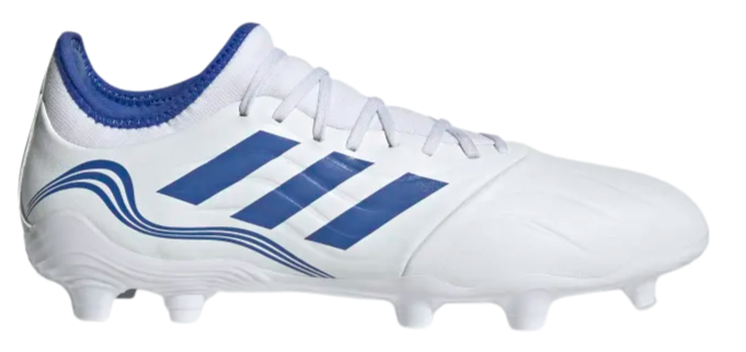 Adidas Copa Sense .3 FG-Cloud White / Hi-Res Blue / Legacy Indigo product image 1, provided for visual reference and product