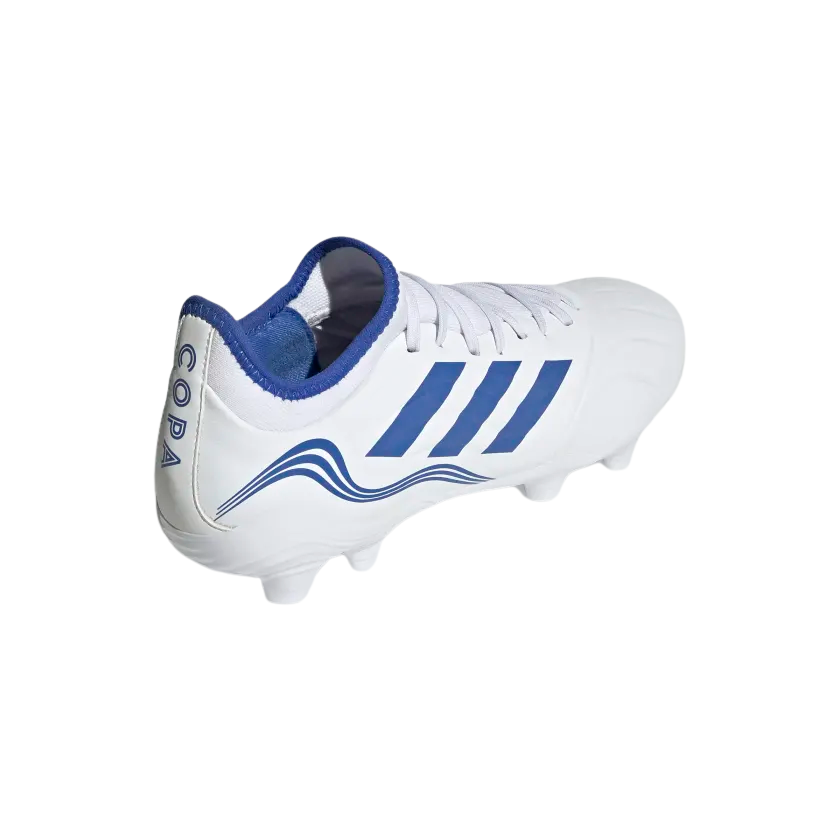 Adidas Copa Sense .3 FG-Cloud White / Hi-Res Blue / Legacy Indigo product image 4, provided for visual reference and product