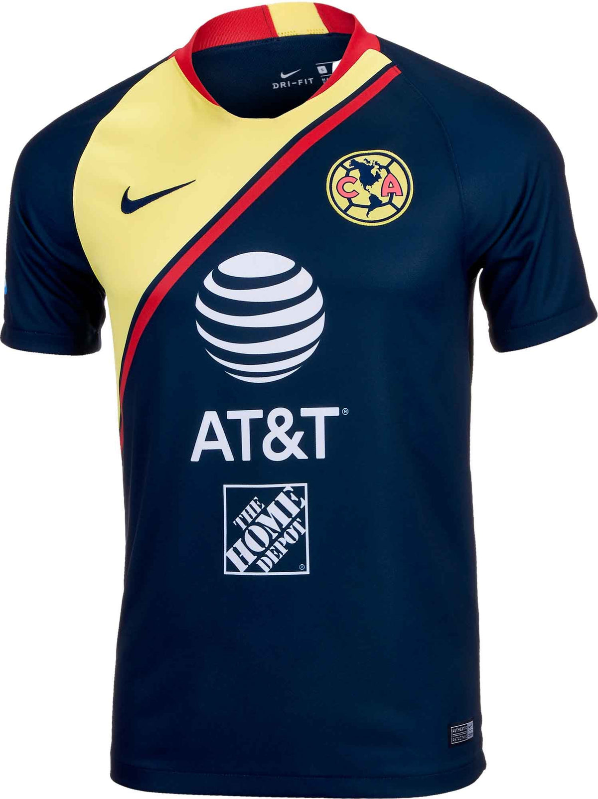 NIKE Club America Away STADIUM JERSEY 18/19 product image 1, provided for visual reference and product detail review