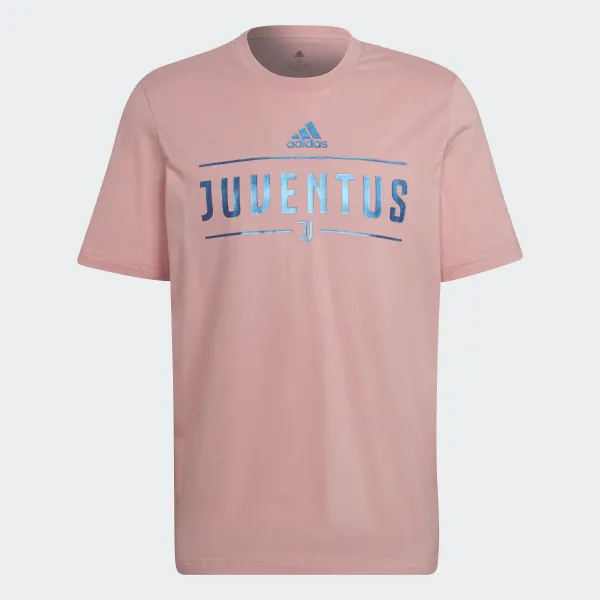 adidas Juventus Graphic T-Shirt - Pink product image 1, provided for visual reference and product detail review