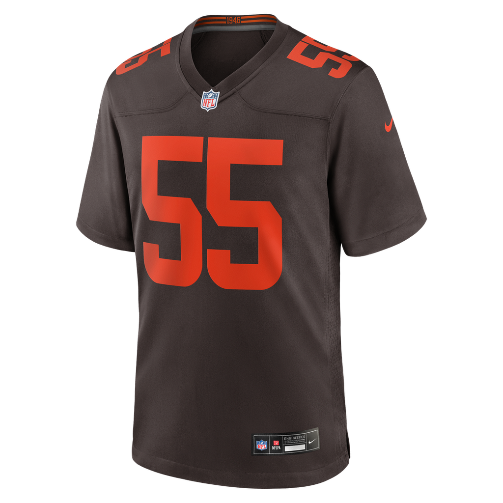 Cleveland Browns Spencer Fano Nike Brown Alternate Game product image 2
