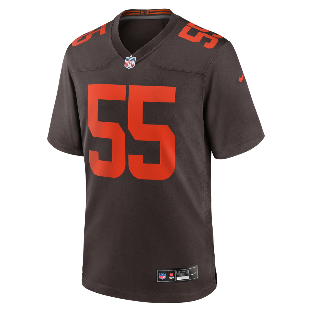 Cleveland Browns Spencer Fano Nike Brown Alternate Game product image 2