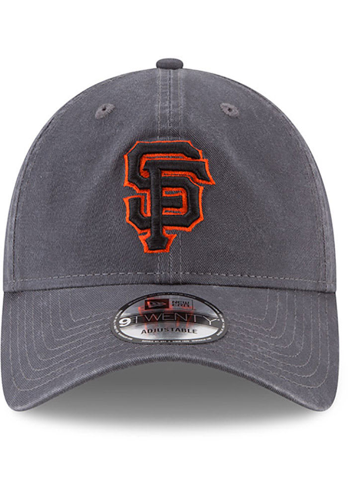 San Francisco Giants New Era Core Classic 9Twenty Adjustable Hat-Grey product image 2, provided for visual reference and