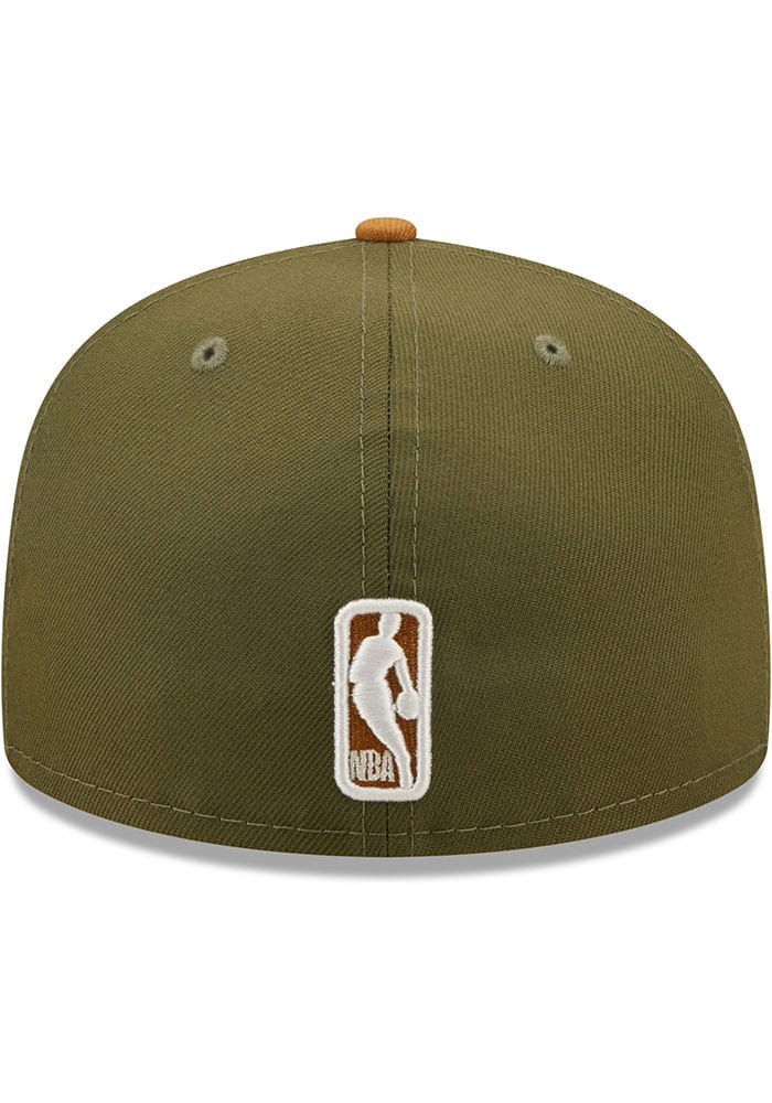 New Era Chicago Bulls Two-Tone Color Pack 9FIFTY Hat-Olive/Brown product image 4, provided for visual reference and product