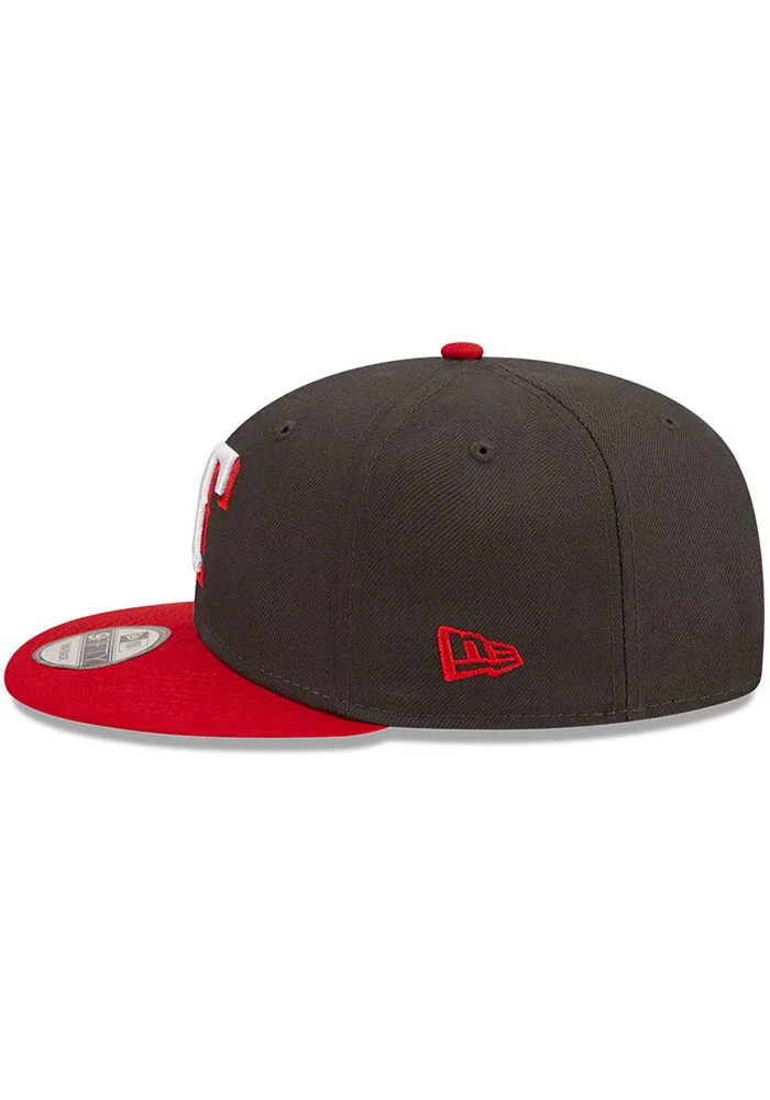 New Era Texas Rangers 2-Tone Color Pack Snapback Hat - Grey/Scarlet product image 4, provided for visual reference and