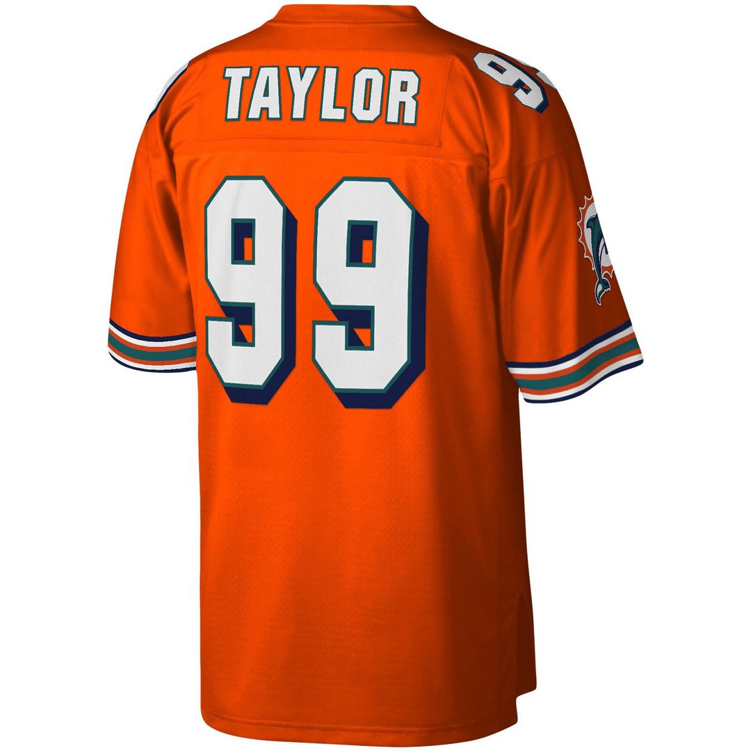 Miami Dolphins Jason Taylor Mitchell & Ness Orange Big & product image 3
