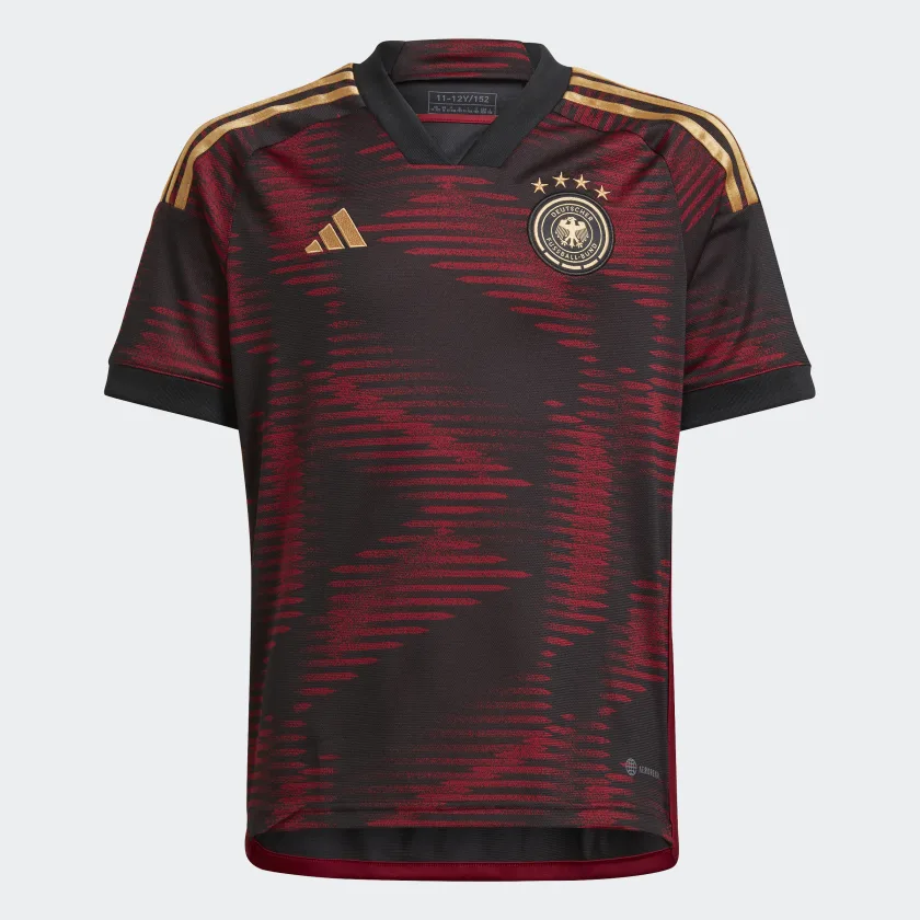 Adidas Youth Germany Away Stadium Jersey 2022 product image 1, provided for visual reference and product detail review