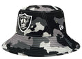 New Era Men Las Vegas Raiders 2022 NFL Training Camp Bucket Hat product image 1, provided for visual reference and product