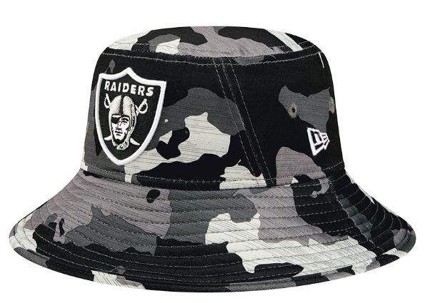 New Era Men Las Vegas Raiders 2022 NFL Training Camp Bucket Hat product image 1, provided for visual reference and product