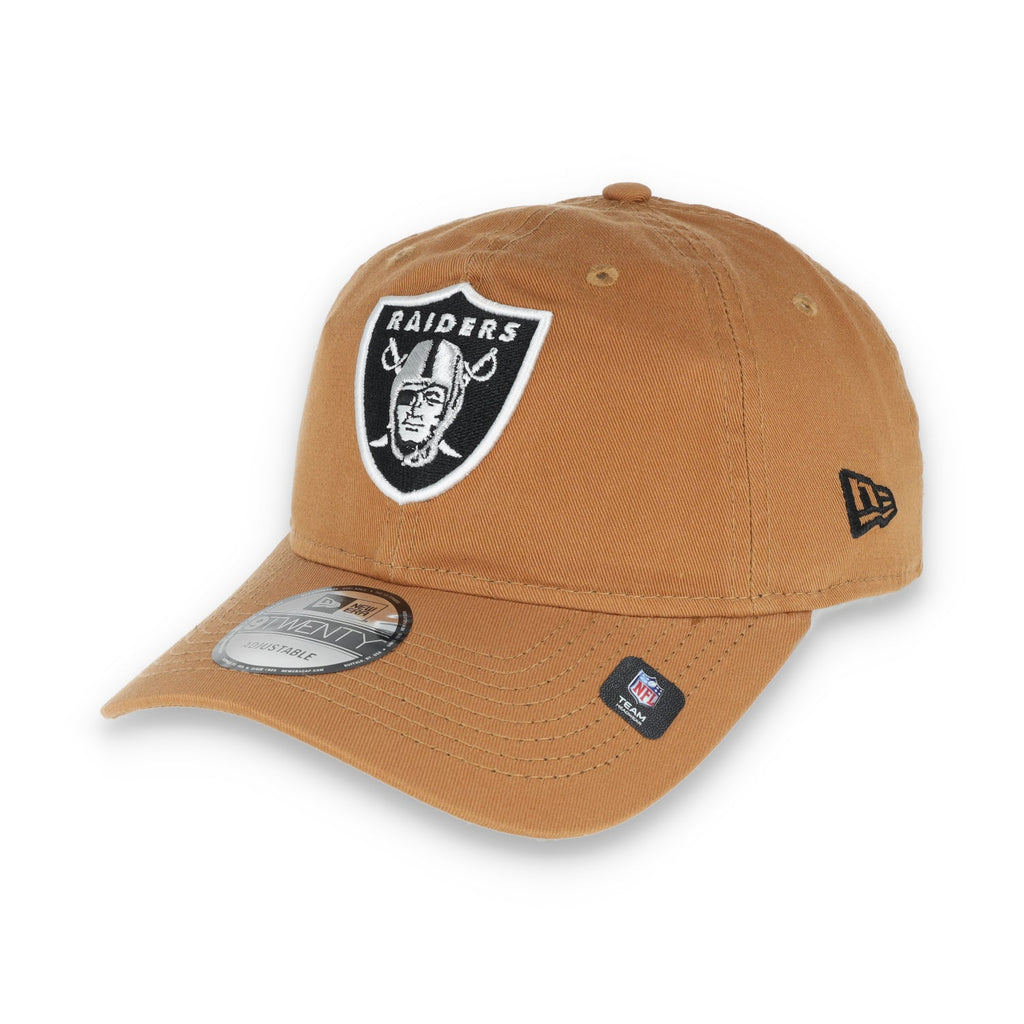 New Era Las Vegas Raiders Core Classic 2.0 9TWENTY Adjustable Hat-Khaki product image 3, provided for visual reference and