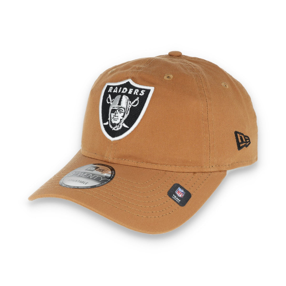 New Era Las Vegas Raiders Core Classic 2.0 9TWENTY Adjustable Hat-Khaki product image 3, provided for visual reference and