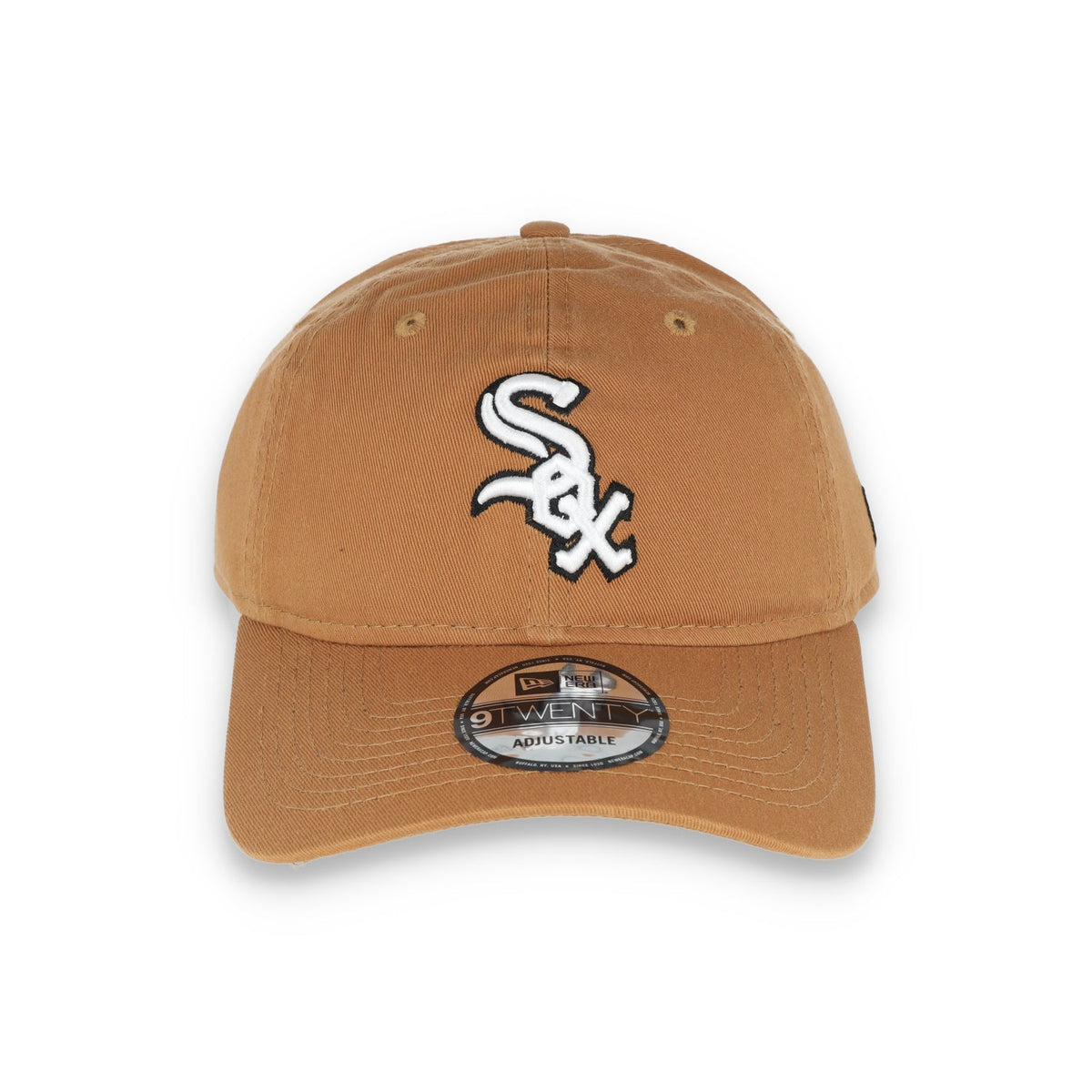 New Era Chicago White Sox Core Classic 2.0 9TWENTY Adjustable Hat-Khaki product image 2, provided for visual reference and
