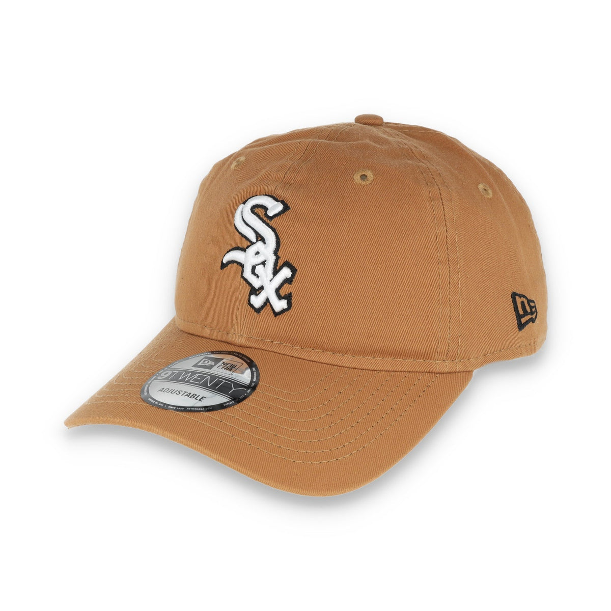 New Era Chicago White Sox Core Classic 2.0 9TWENTY Adjustable Hat-Khaki product image 3, provided for visual reference and