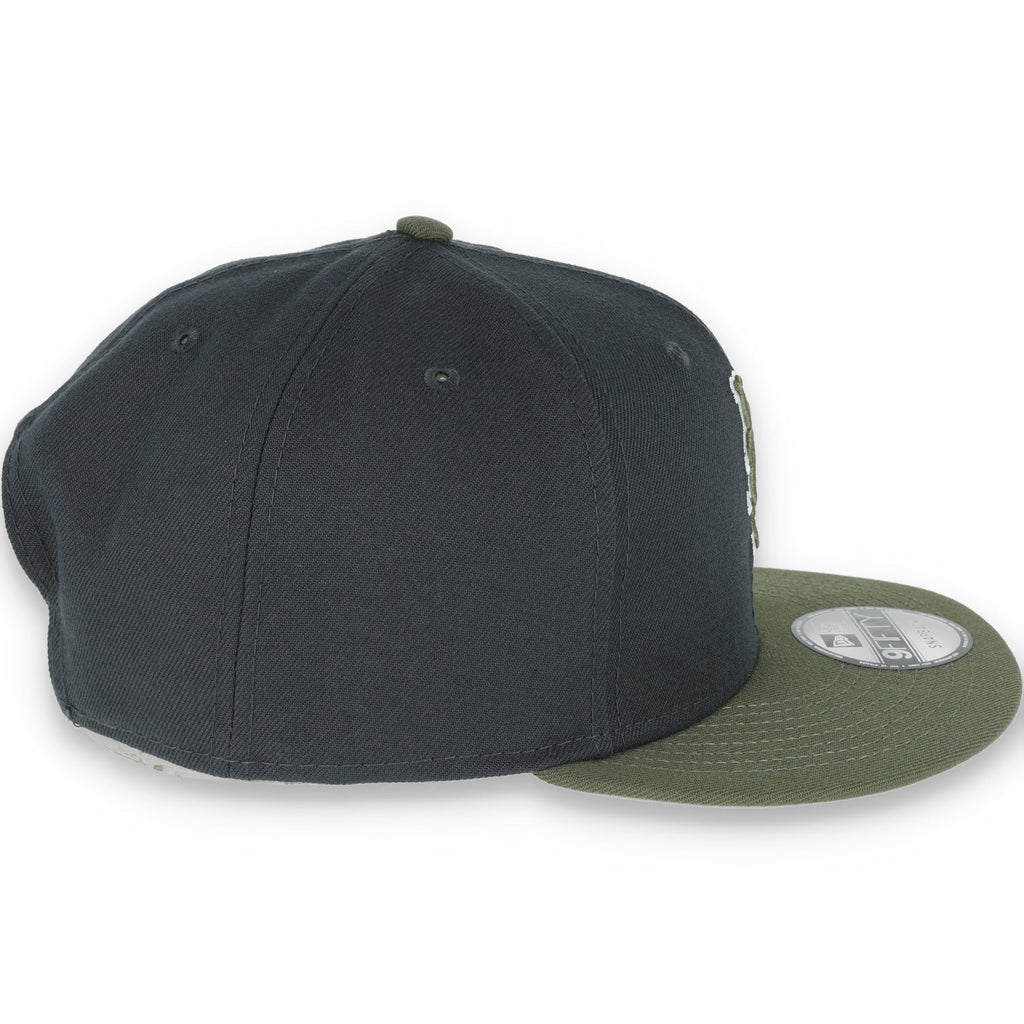 New Era New York Mets 2-Tone Color Pack 9FIFTY Snapback Hat- Grey/Olive product image 6, provided for visual reference and