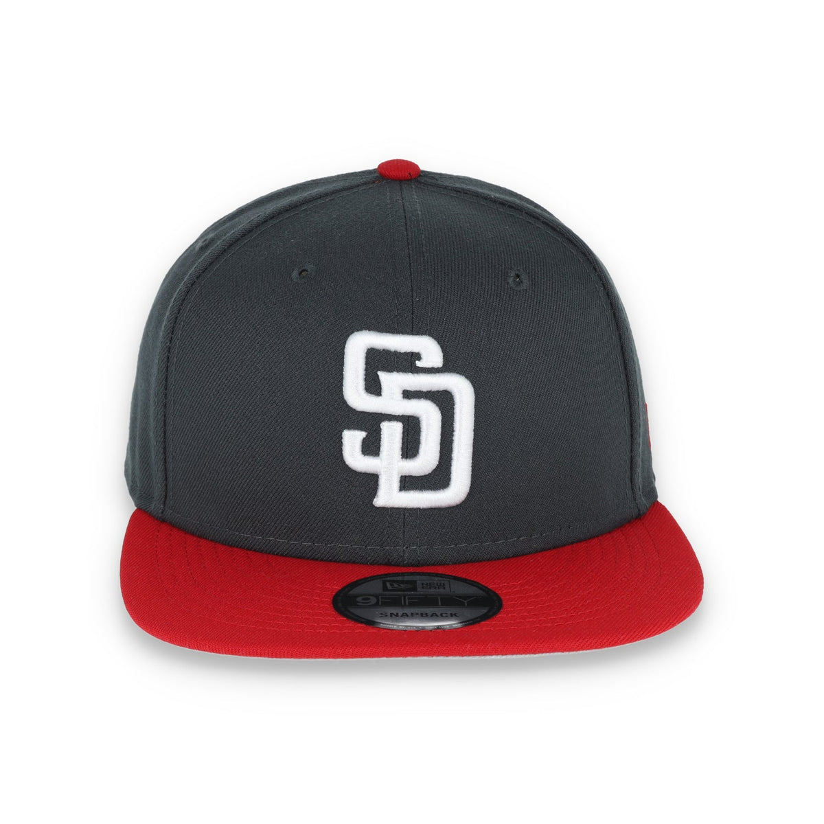 New Era San Diego 2-Tone Color Pack 9FIFTY Snapback Hat-Grey/Red product image 2, provided for visual reference and product
