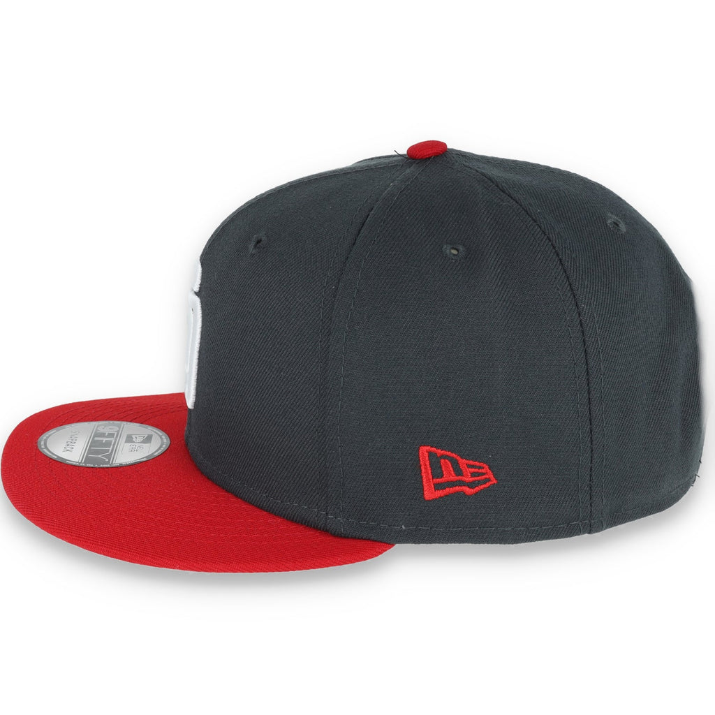 New Era San Diego 2-Tone Color Pack 9FIFTY Snapback Hat-Grey/Red product image 4, provided for visual reference and product