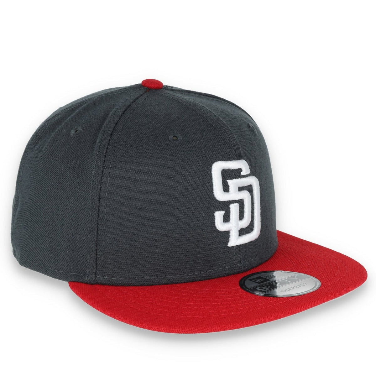 New Era San Diego 2-Tone Color Pack 9FIFTY Snapback Hat-Grey/Red product image 1, provided for visual reference and product