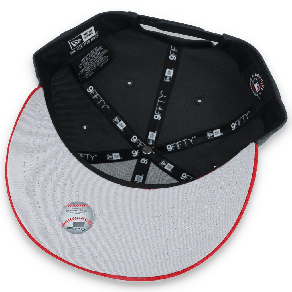 New Era San Diego 2-Tone Color Pack 9FIFTY Snapback Hat-Grey/Red product image 7, provided for visual reference and product