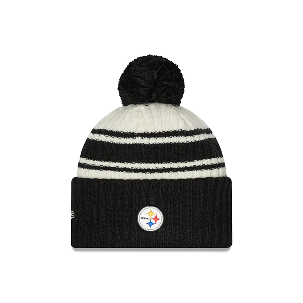 New Era Pittsburgh Steelers Cold Weather Pom Knit product image 2, provided for visual reference and product detail review