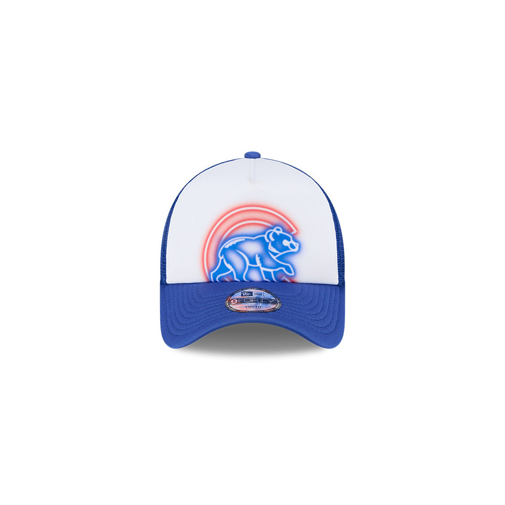 Chicago Cubs New Era Youth Painted 9FORTY A-Frame Adjustable Hat product image 2, provided for visual reference and product
