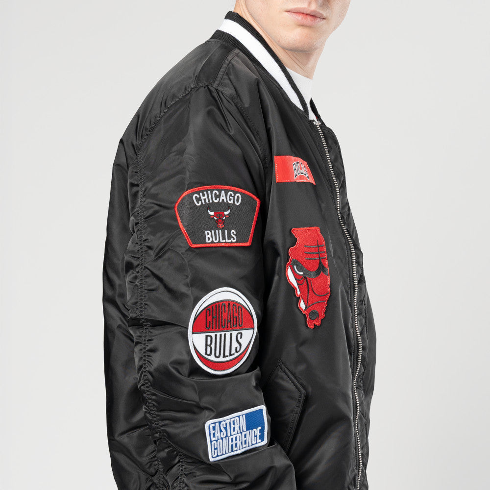 Chicago Bulls New Era 2025 Alpha Jacket product image 4, provided for visual reference and product detail review