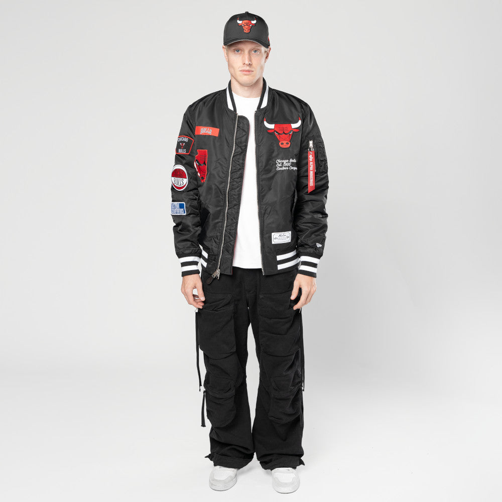 Chicago Bulls New Era 2025 Alpha Jacket product image 6, provided for visual reference and product detail review