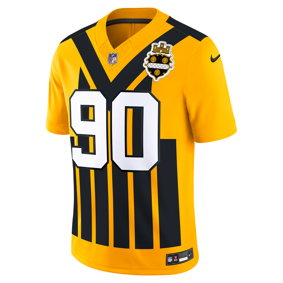 Pittsburgh Steelers T.J. Watt Nike Gold Alternate Vapor product image 5