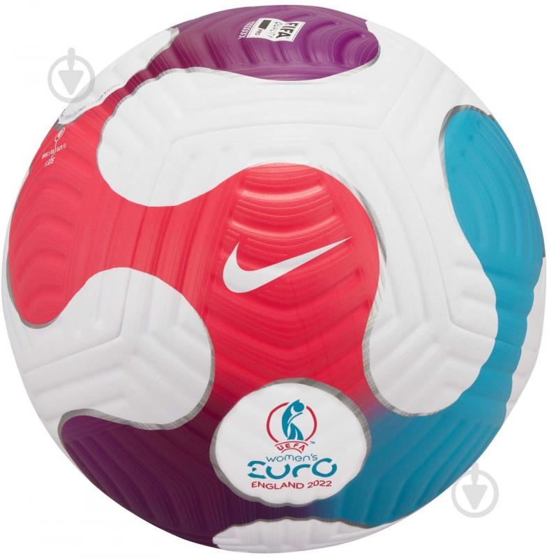 Nike UEFA Womens Euro 2021 Flight Official Match Soccer Ball product image 1, provided for visual reference and product