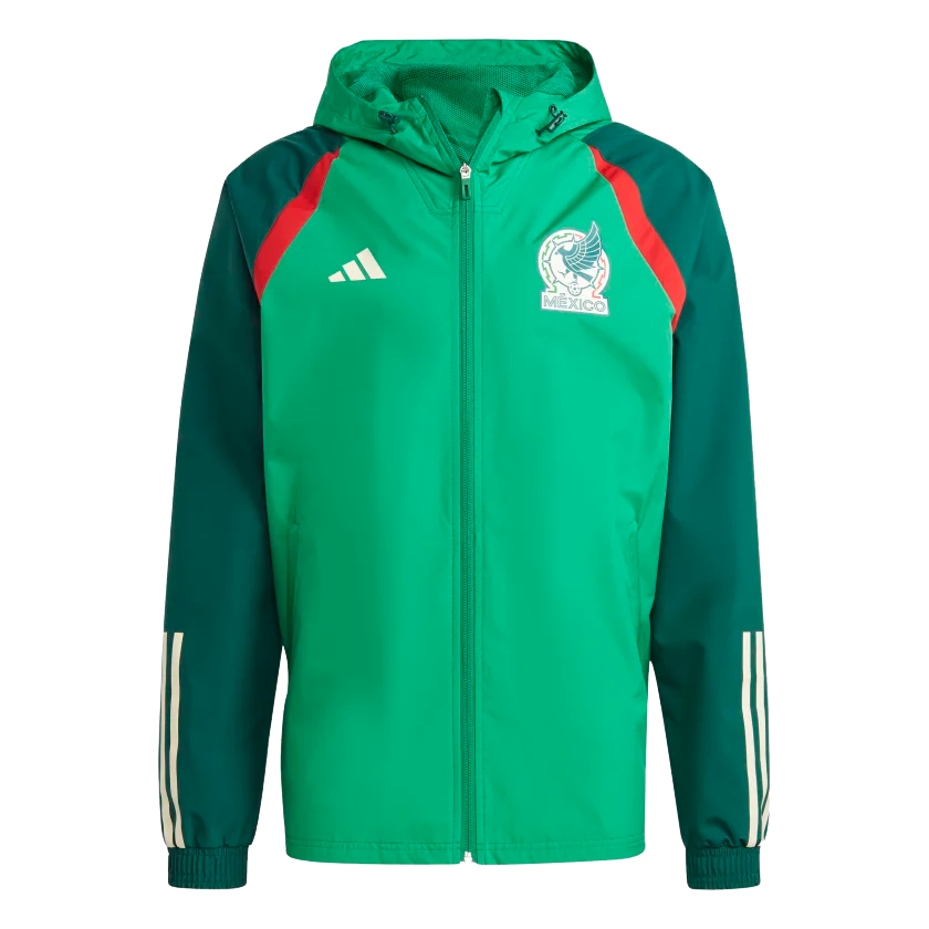 Adidas Mexico Tiro 23 All-Weather Jacket product image 1, provided for visual reference and product detail review