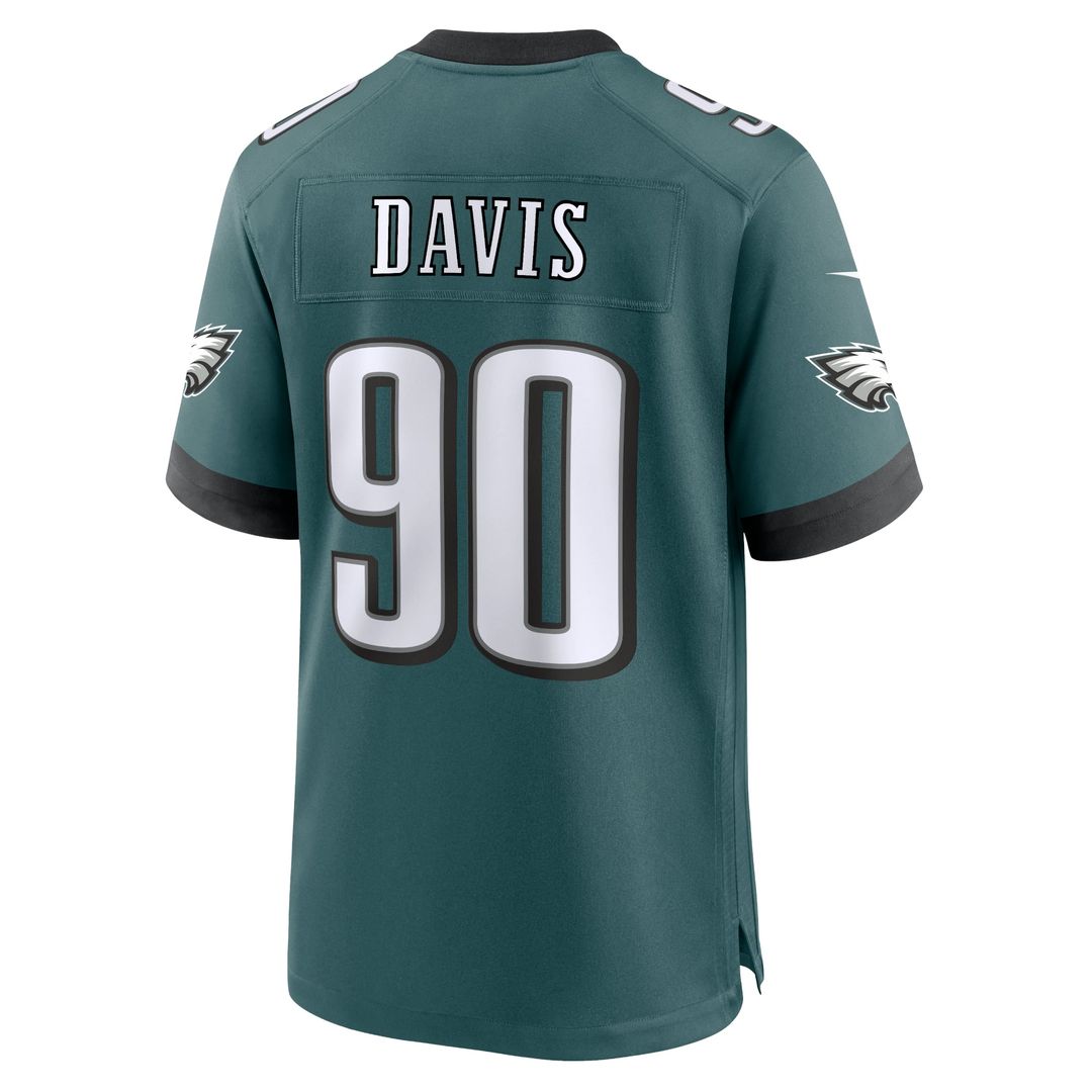 Philadelphia Eagles Jordan Davis Nike Midnight Green Game product image 3