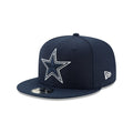 Dallas Cowboys Navy New Era 9FIFTY Snapback Hat product image 1, provided for visual reference and product detail review