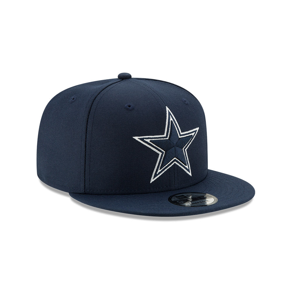 Dallas Cowboys Navy New Era 9FIFTY Snapback Hat product image 3, provided for visual reference and product detail review