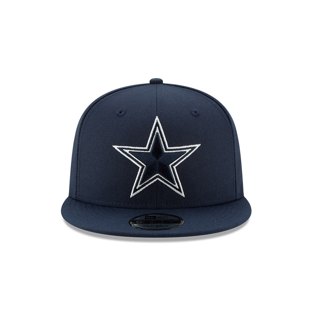 Dallas Cowboys Navy New Era 9FIFTY Snapback Hat product image 2, provided for visual reference and product detail review