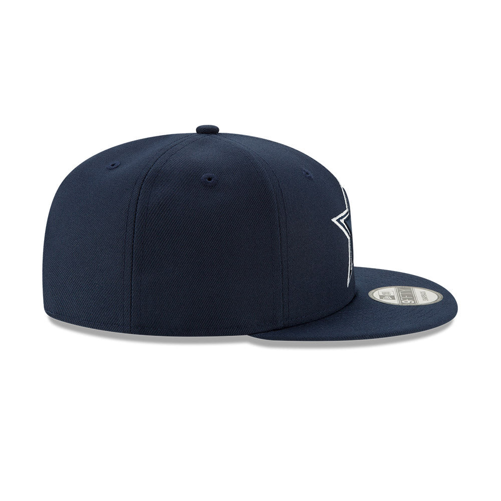 Dallas Cowboys Navy New Era 9FIFTY Snapback Hat product image 4, provided for visual reference and product detail review