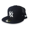 New York Yankees New Era Trucker 59Fifty Hat-Navy product image 1, provided for visual reference and product detail review