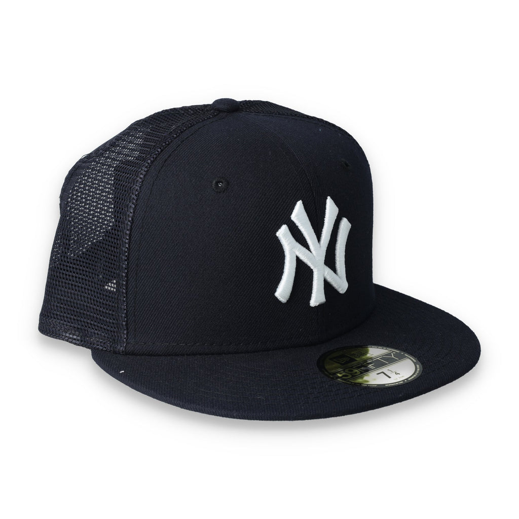 New York Yankees New Era Trucker 59Fifty Hat-Navy product image 6, provided for visual reference and product detail review