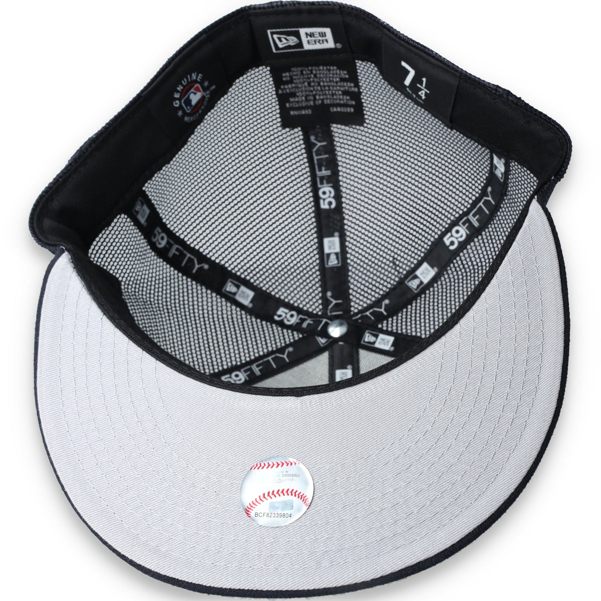 New York Yankees New Era Trucker 59Fifty Hat-Navy product image 7, provided for visual reference and product detail review