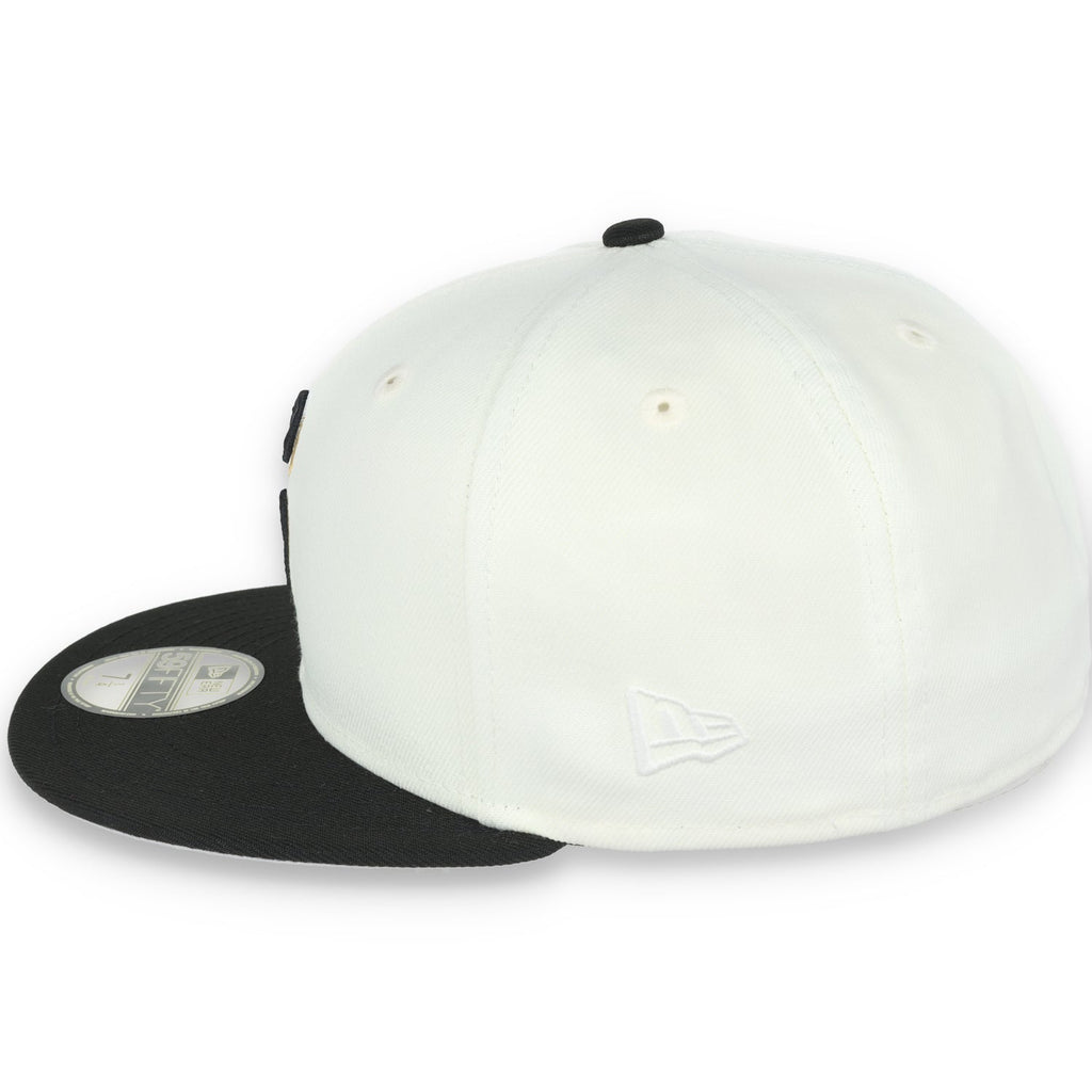 New Era San Francisco Giants 50th Anniversary Side Patch 59IFTY Fitted hat- Chrome/Black product image 4, provided for