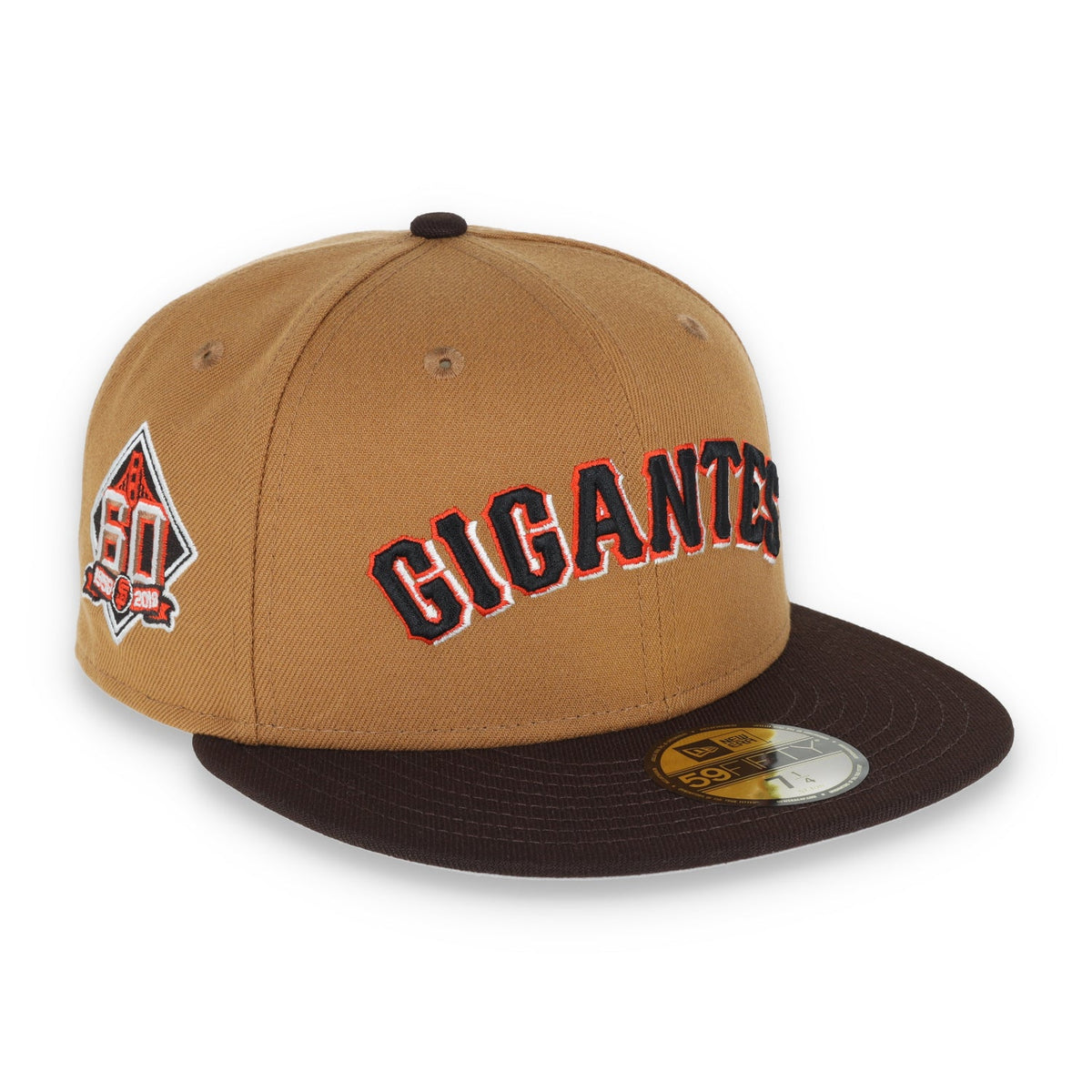 New Era San Francisco Giants "Gigantes" 60th Anniversary Side Patch 59IFTY Fitted hat- Bronze product image 1, provided for