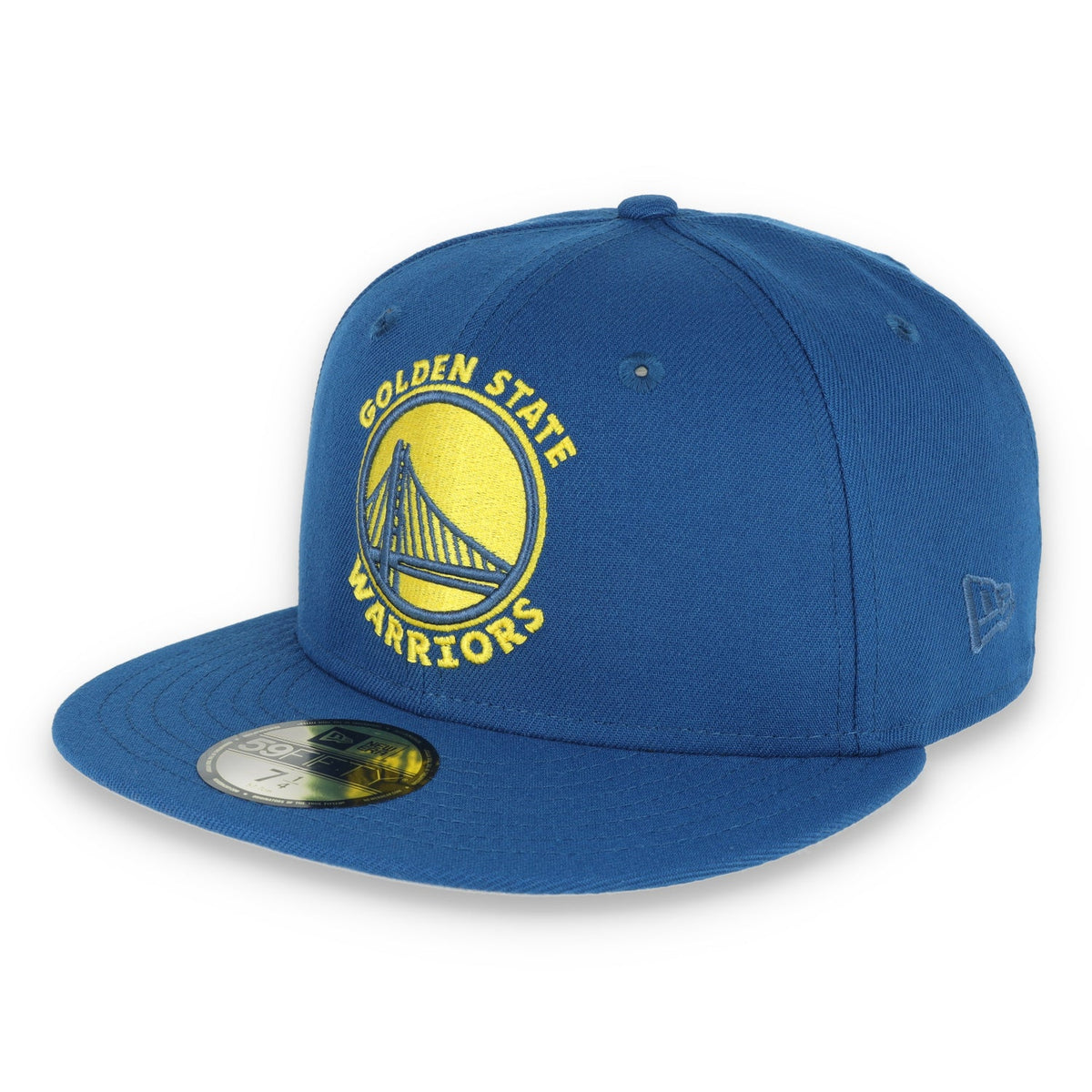 New Era Golden State Warriors Basic 59Fifty Hat- Seashore/Yellow product image 3, provided for visual reference and product