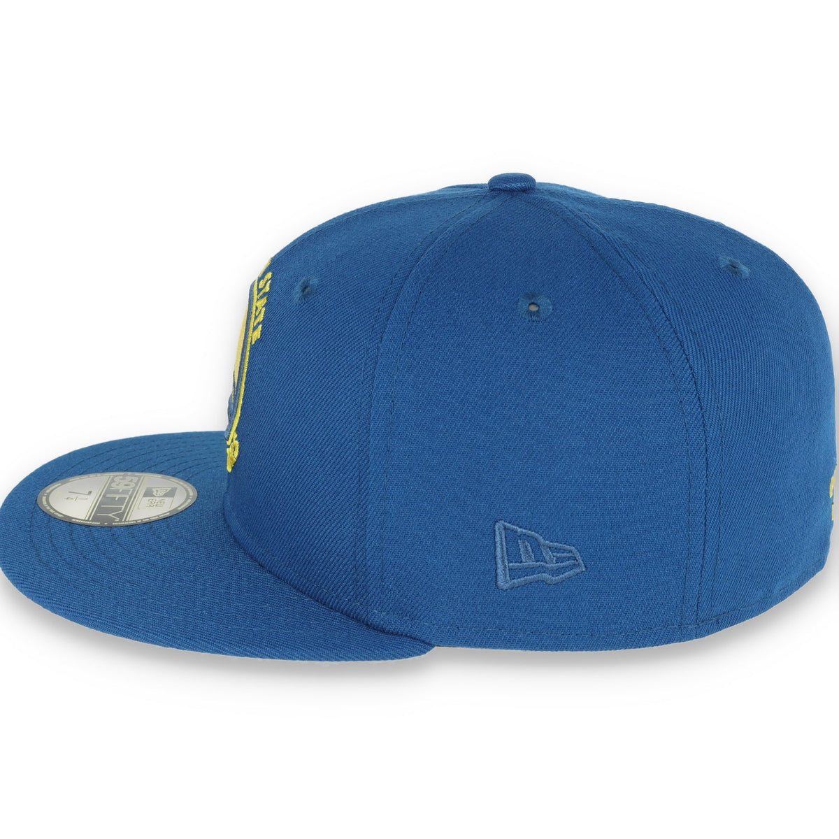 New Era Golden State Warriors Basic 59Fifty Hat- Seashore/Yellow product image 4, provided for visual reference and product