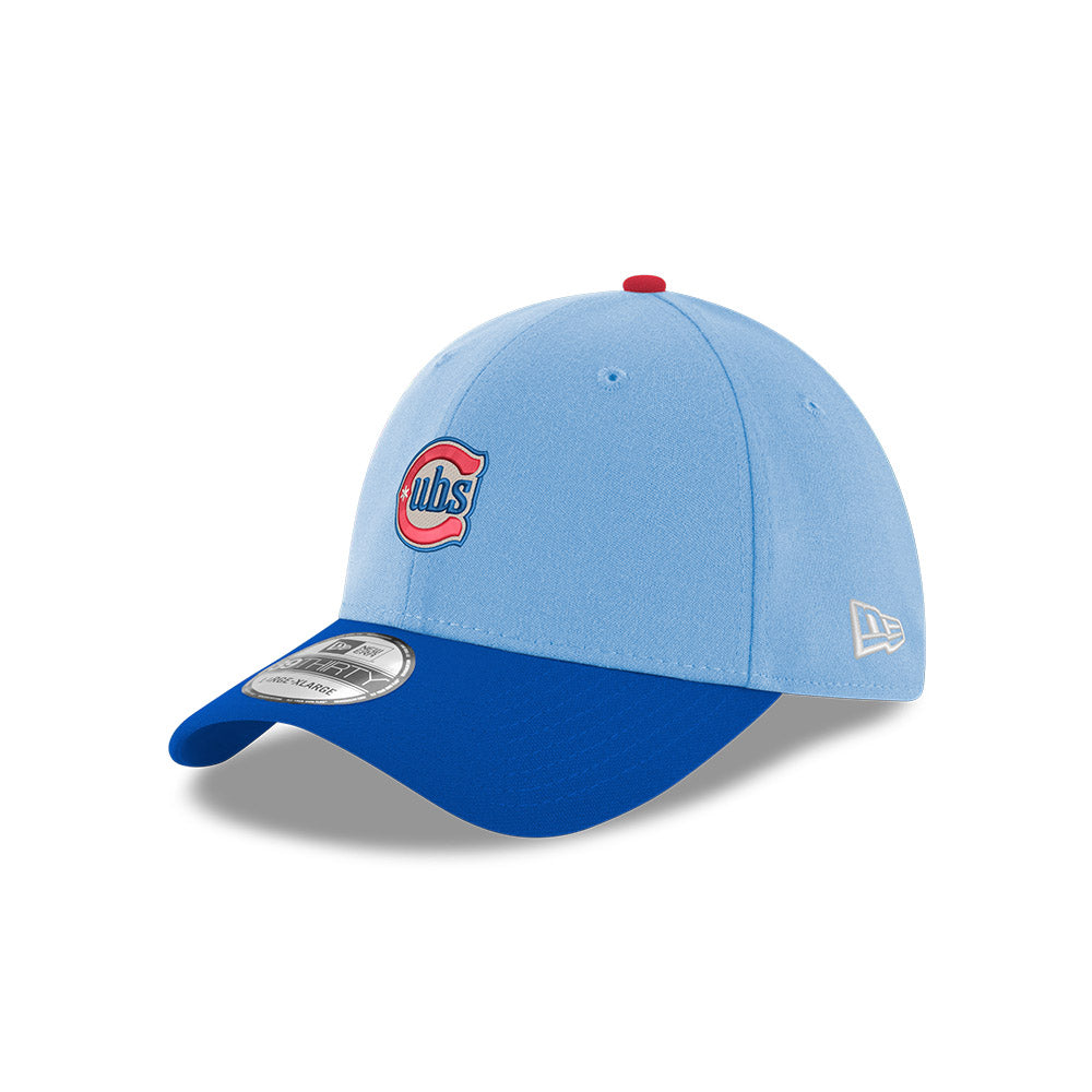 Chicago Cubs New Era Alt 2 Logo Navy/Sky 39THIRTY Flex-Fit Hat product image 1, provided for visual reference and product