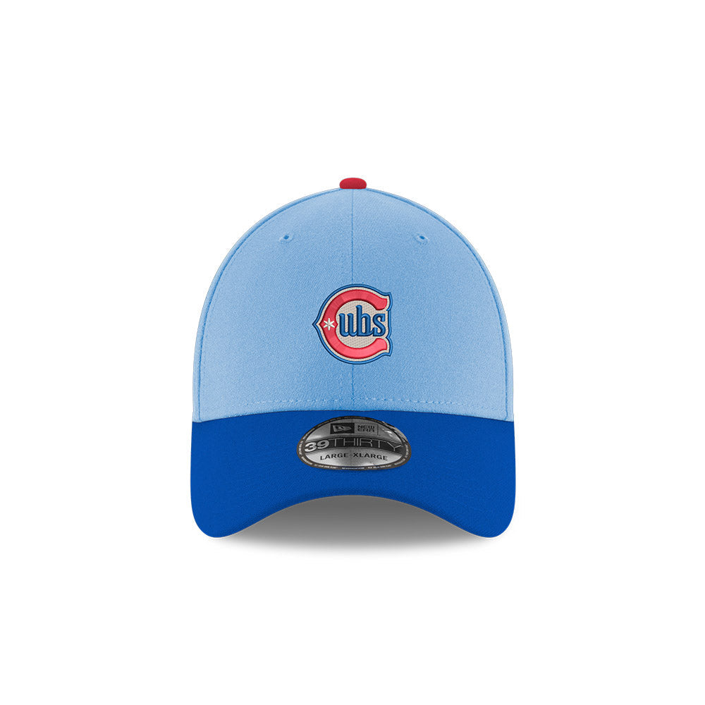 Chicago Cubs New Era Alt 2 Logo Navy/Sky 39THIRTY Flex-Fit Hat product image 2, provided for visual reference and product