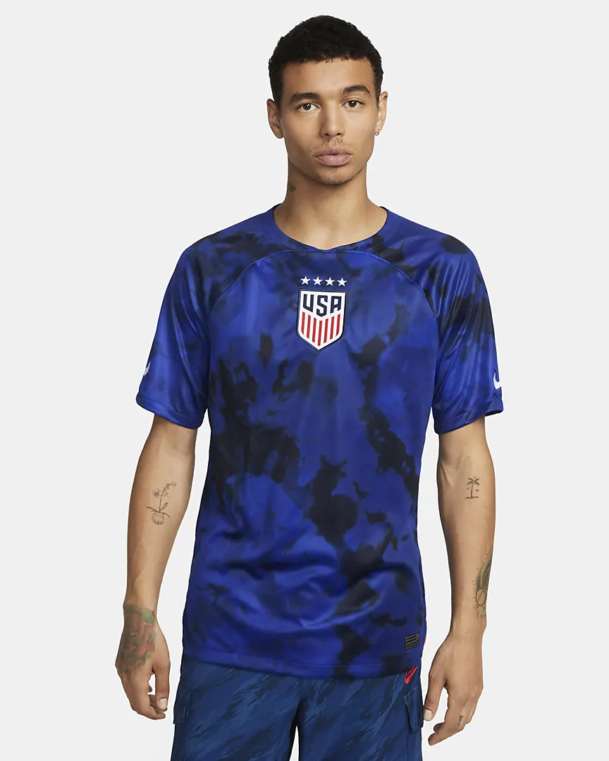 Nike Men USA AWAY STADIUM JERSEY 2022 product image 1, provided for visual reference and product detail review