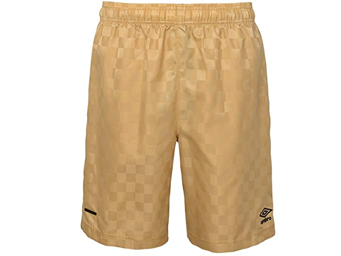 Umbro Men Checkerboard Shorts- Gold product image 1, provided for visual reference and product detail review