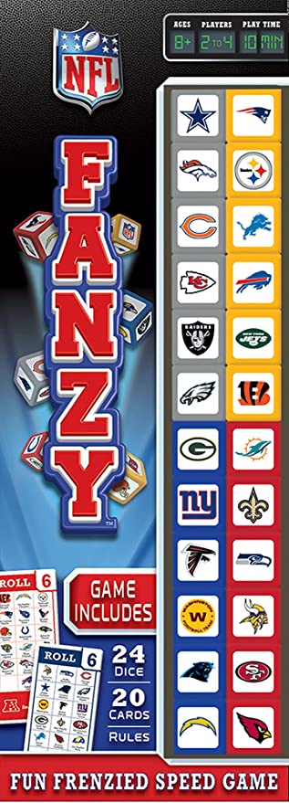 NFL All Teams Fanzy Dice Game product image 1, provided for visual reference and product detail review