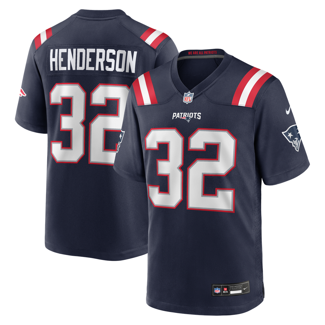 New England Patriots TreVeyon Henderson Nike Navy 2025 NFL product image 1
