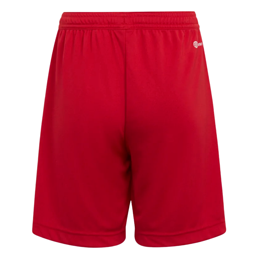 Adidas Youth Entrada 22 Shorts-Red product image 2, provided for visual reference and product detail review